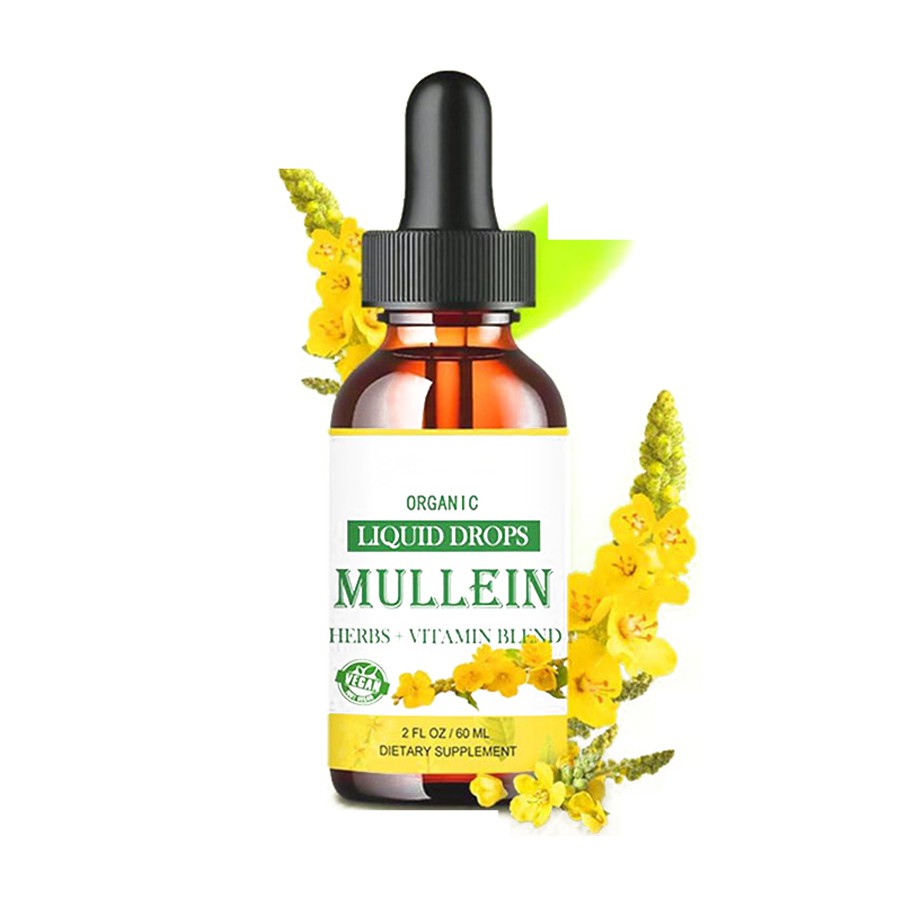 Alla naturliga mullein droppar för lungor din organiska lösning för andningshaltighet