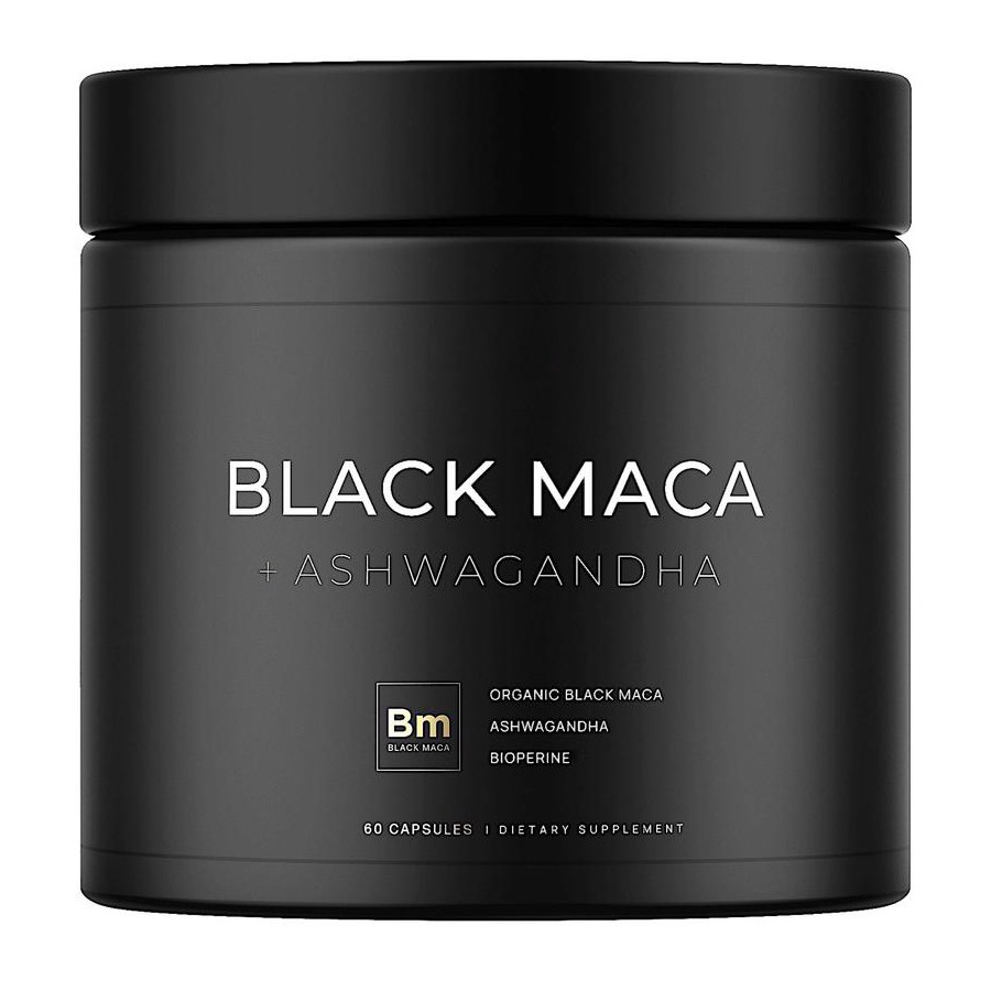 Black Maca Ashwagandha diettillägg naturens blandning