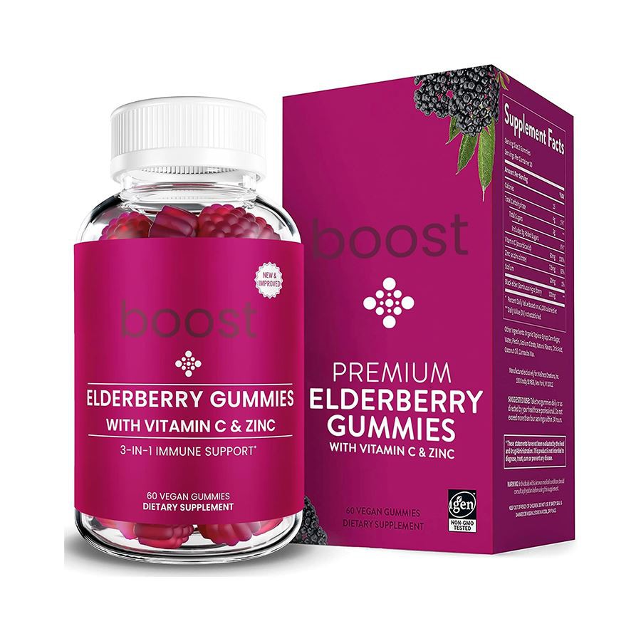 Boost 3 i 1 Elderberry Gummies: Dagligt immunstöd för en livlig, frisk familj