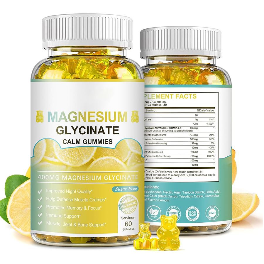 Magnesiumglycinate Calm Gummies Nature's Soothing Support for Sleep, Avslappning Vitalitet