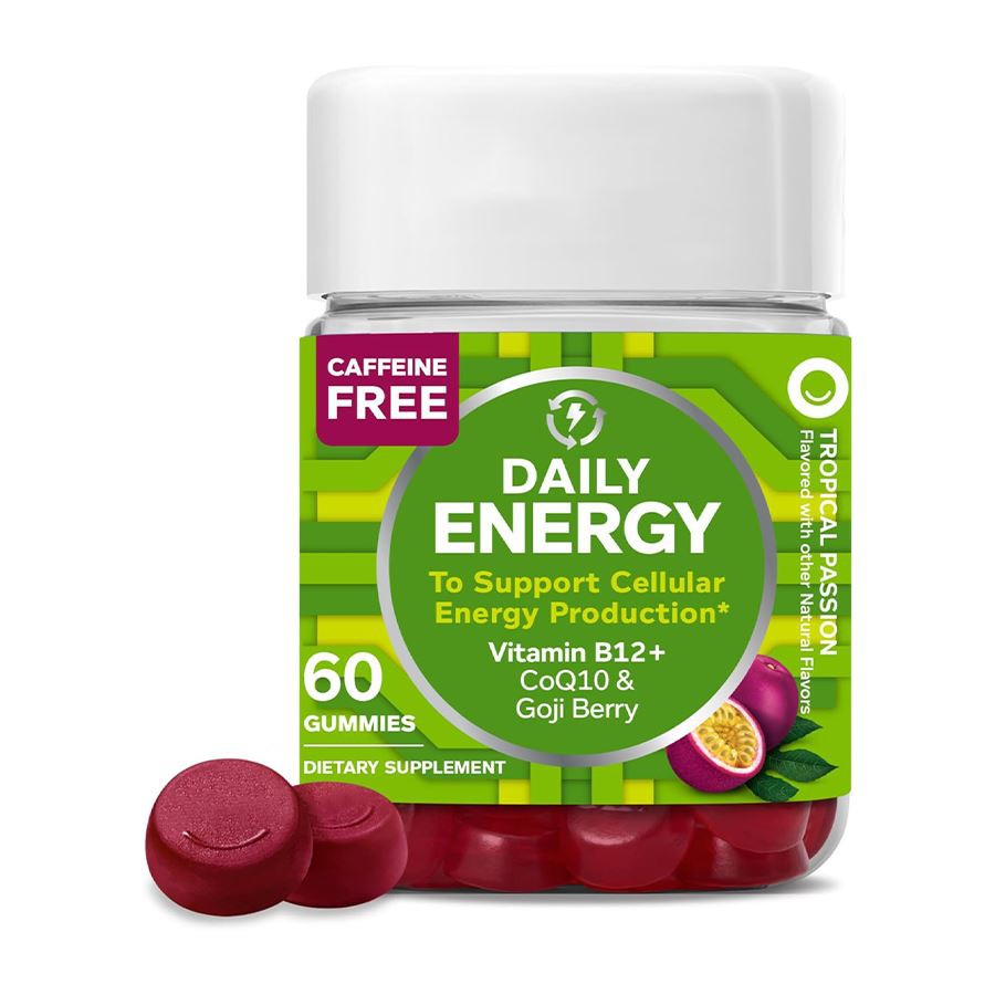 Olly Daily Energy Gummies bränsle din dag med naturlig cellulär energi