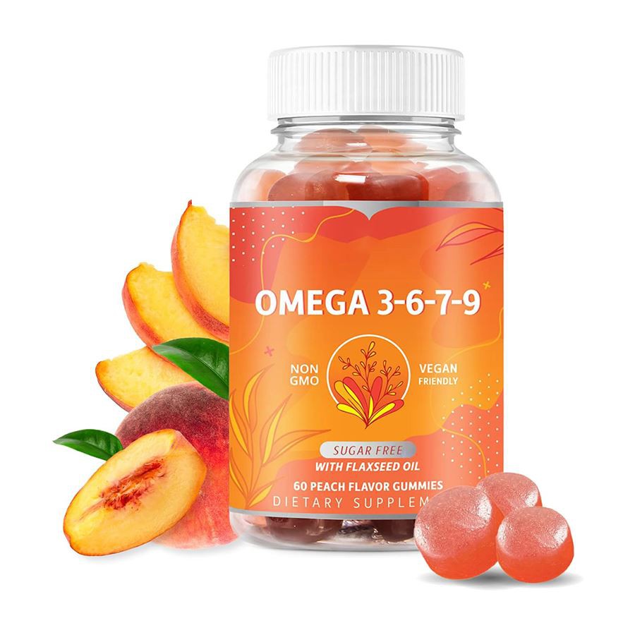 Omega 3 6 7 9 gummies en läcker, familj - Vänligt kosttillskott