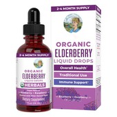 Organic Elderberry Liquid droppar naturens immunstödande elixir för hela familjen
