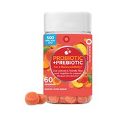 Peachy Peach Probiotiska Prebiotiska Gummies