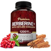 Premium Berberine med Ceylon Cinnamon Nature's Dual Action Formel för Metabolic Whole - Body Wellness