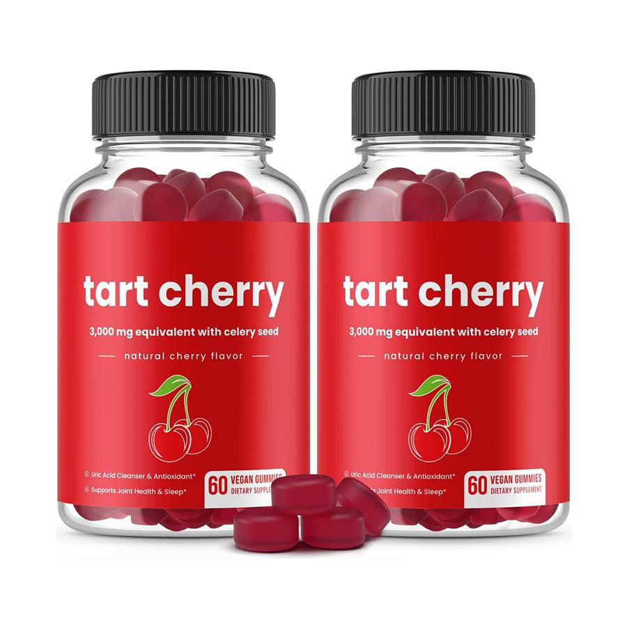Sart Cherry & Selery Seed Vegan Gummies Naturligt stöd för urinsyrhälsa Antioxidantförsvar och daglig wellness